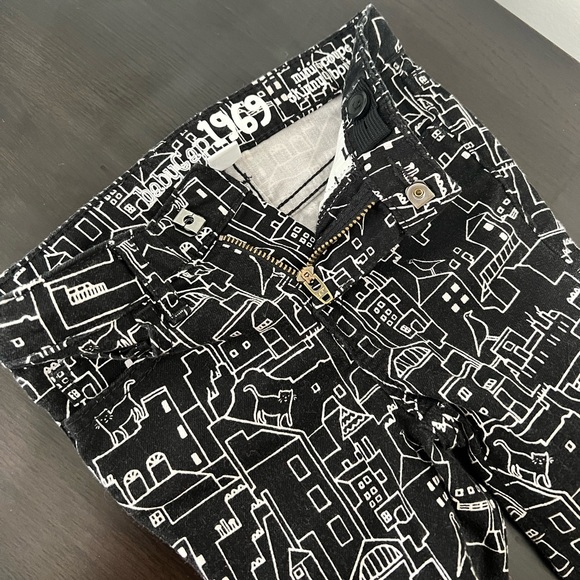 Baby Gap printed black denim - 18-24m - Picture 3 of 5